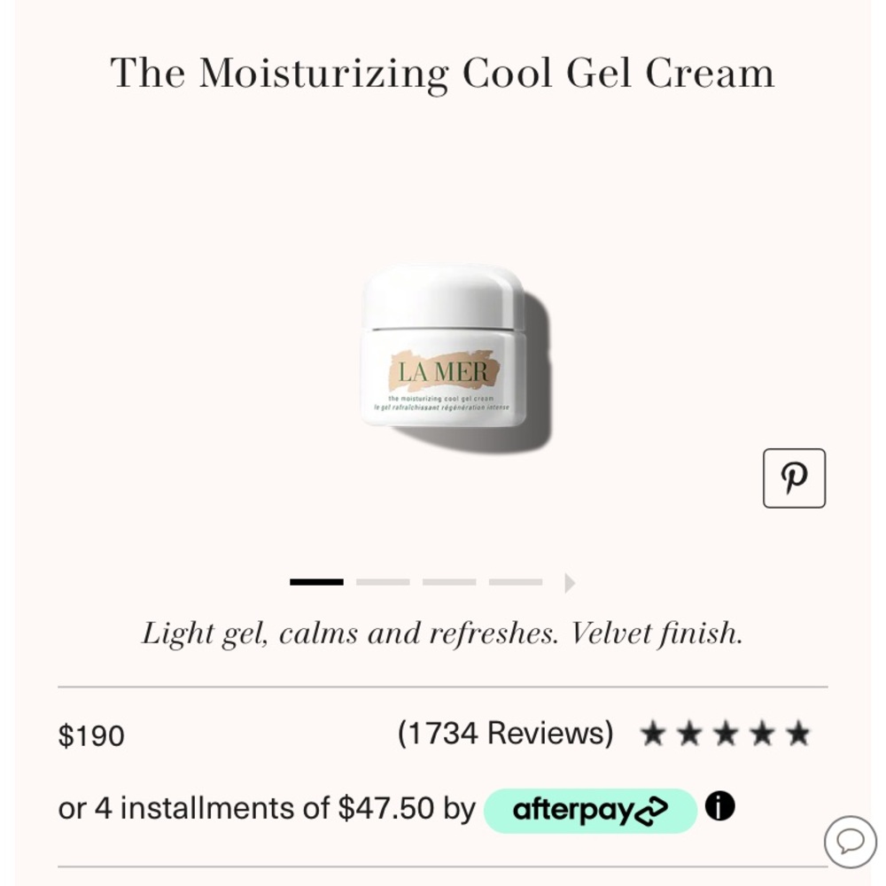 Lamer moisturizer